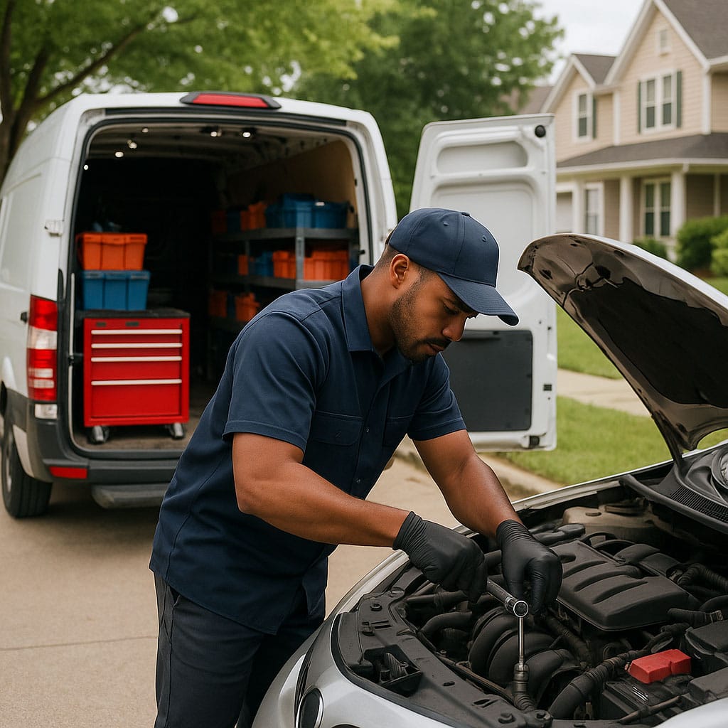 certified mechanics bring all the necessary tools and parts to fix most problems on-site